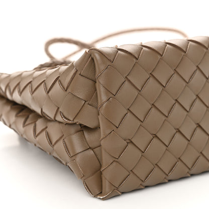 Bottega Veneta Nappa Intrecciato Small Andiamo Shoulder Bag Taupe Grey 9 of 10