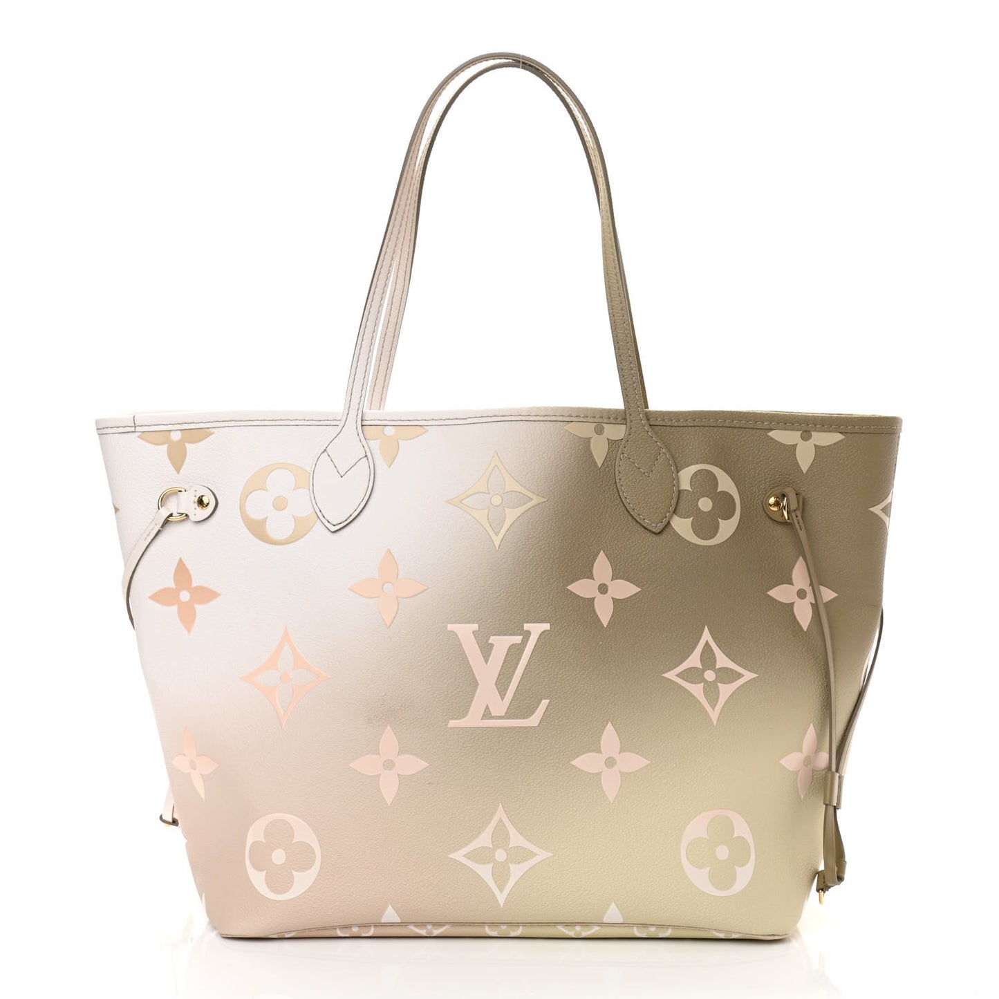 Monogram Giant Spring In The City Neverfull MM Sunset Kaki