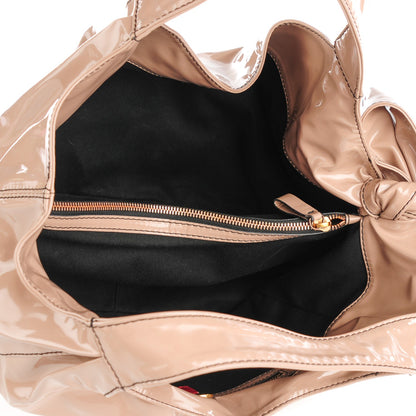 Valentino Garavani Patent Lacca Large Nuage Bow Hobo Nude 5 of 7