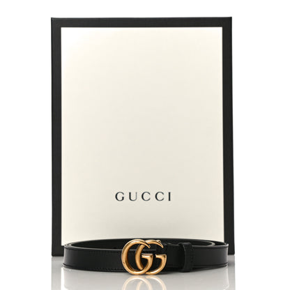 Gucci Calfskin Double G 20mm Belt 80 32 Black 8 of 8