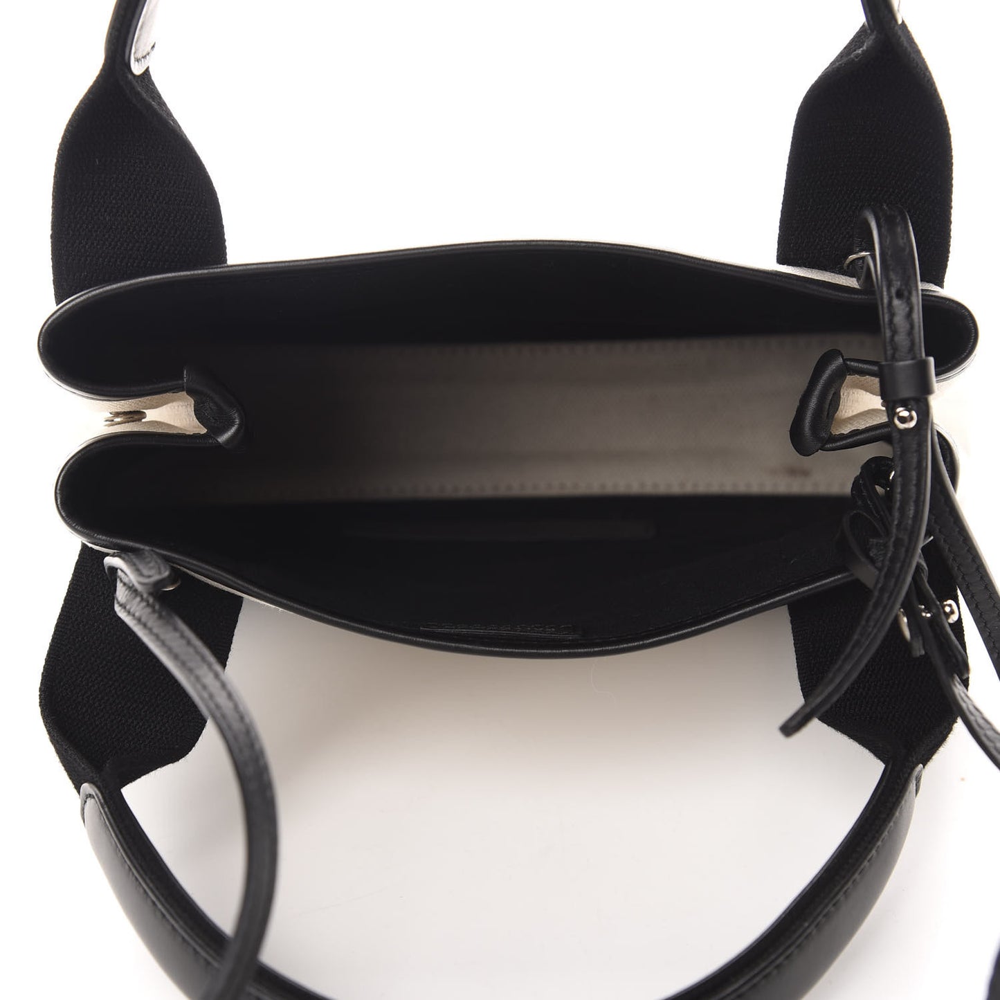 Cotton Canvas Calfskin Navy Cabas XS Natural Black