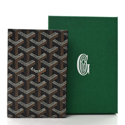 Goyard Goyardine Grenelle Passport Wallet Black Gold 7 of 7