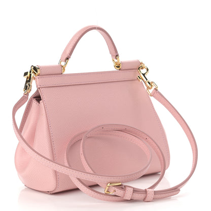 Dolce & Gabbana Dauphine Small Miss Sicily Satchel Rose Carne 3 of 9