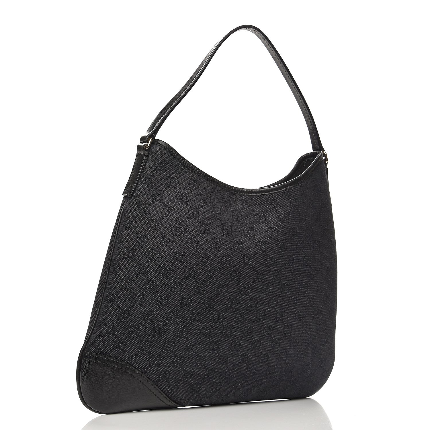 Gucci Monogram Medium New Britt Hobo Black 3 of 9