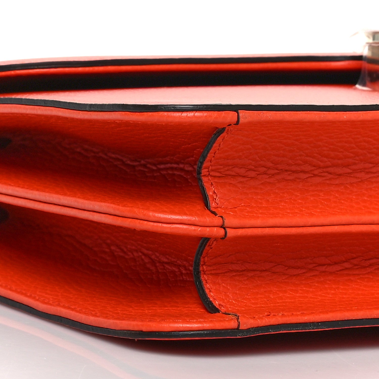 Gucci Dollar Calfskin Interlocking G Shoulder Bag Sun Orange 8 of 12