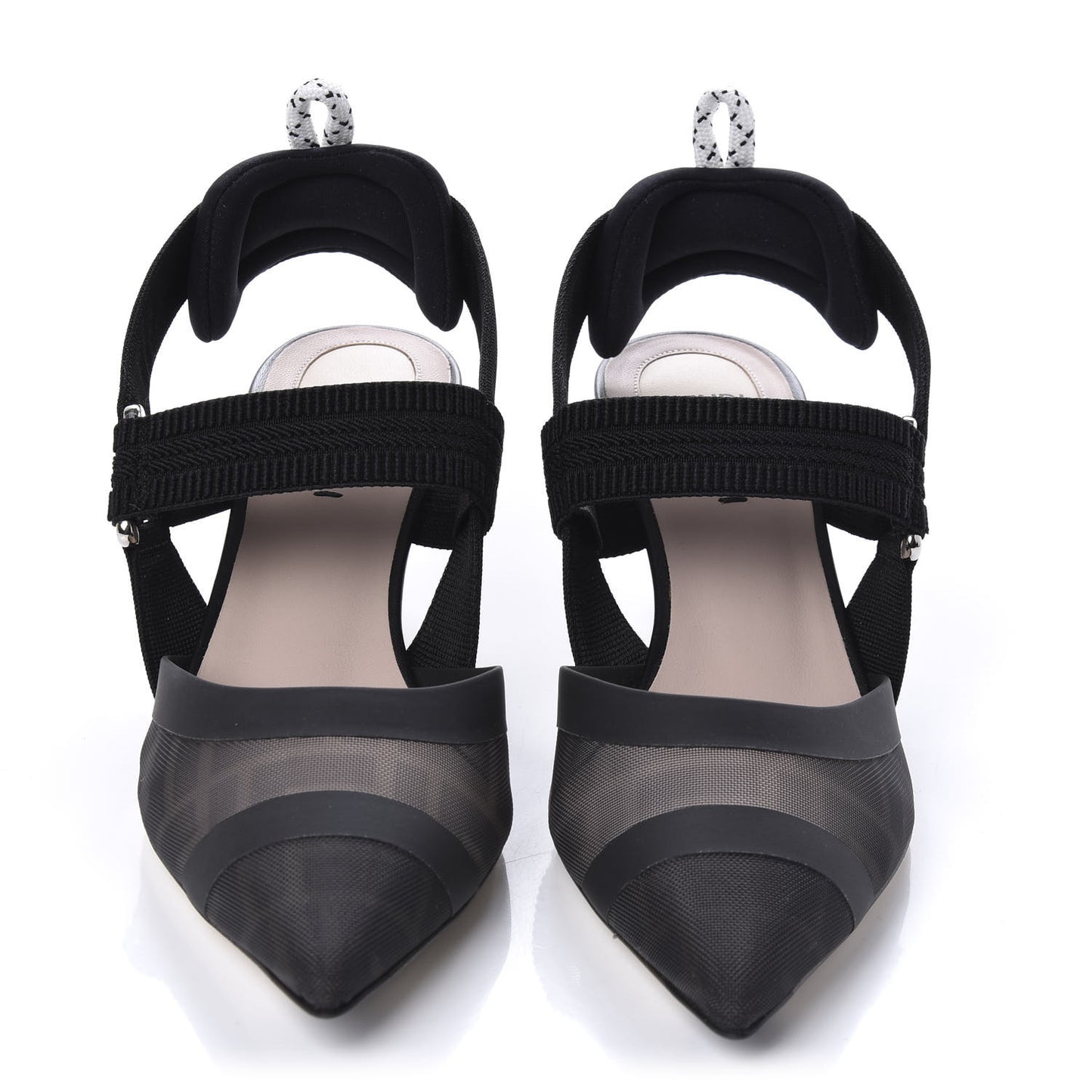 Technical Mesh FF Colibri 55mm Slingback Pumps 37 Black