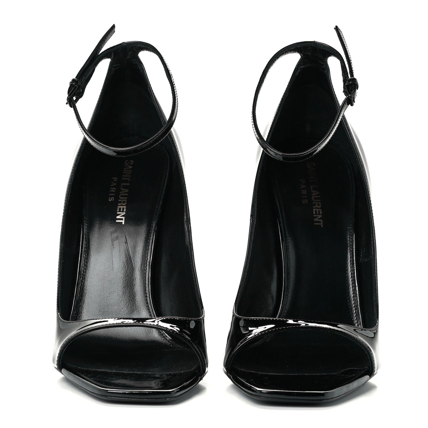 Patent Calfskin Opyum 110 Sandals 41 Black
