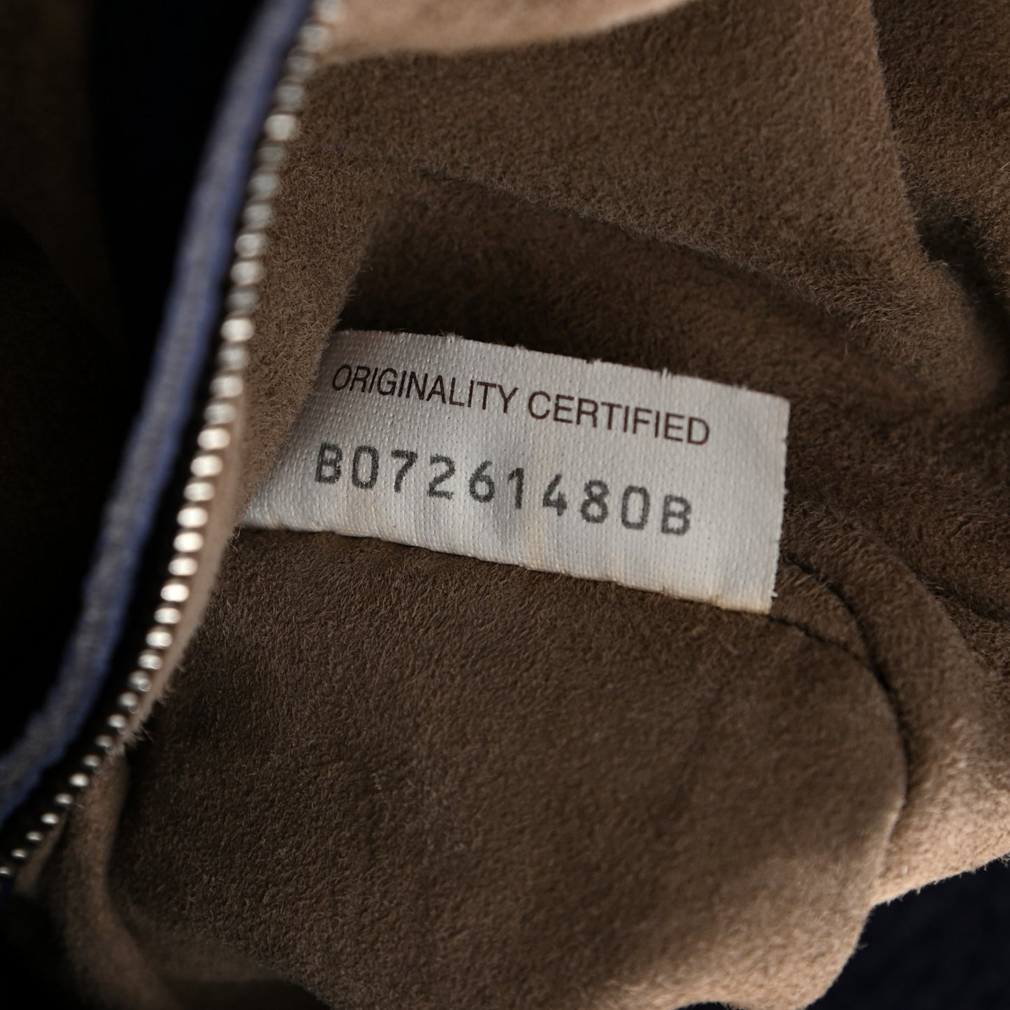 Washed Cervo Deerskin Hobo Denim