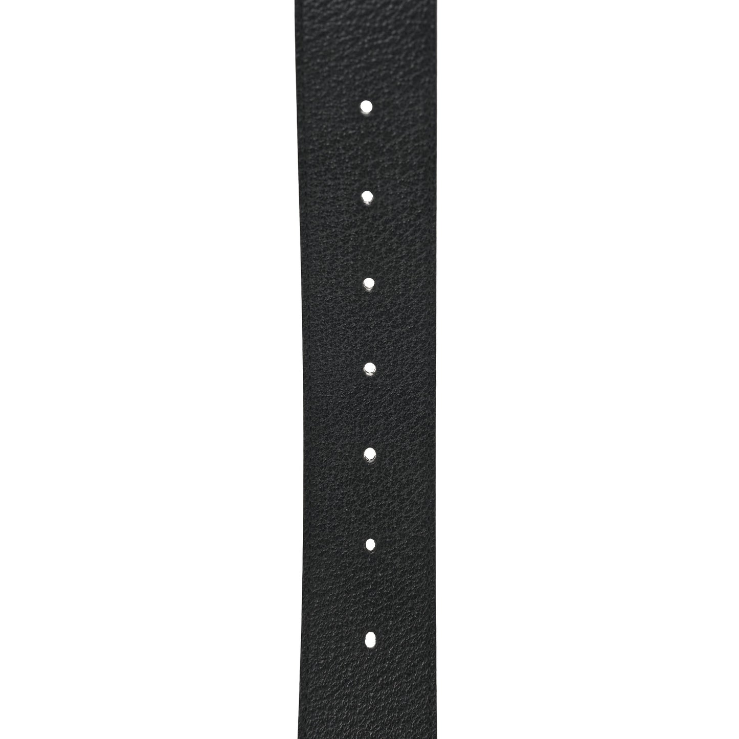 Textured Dollar Calfskin Nickel Double G 40mm Belt 100 40 Black