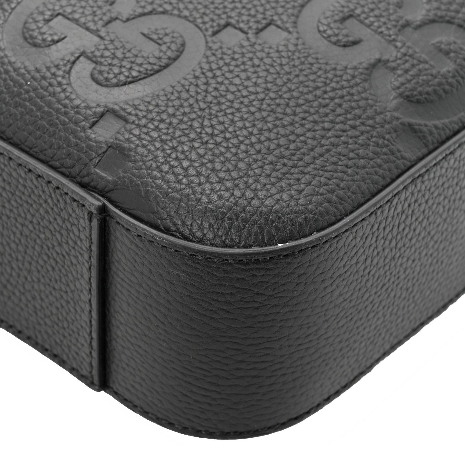 Gucci Piuma Calfskin Jumbo GG Embossed Briefcase Black 9 of 14