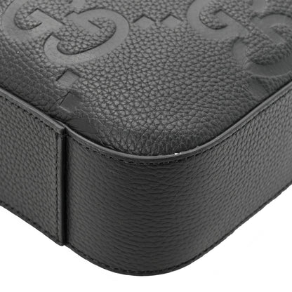 Gucci Piuma Calfskin Jumbo GG Embossed Briefcase Black 9 of 14