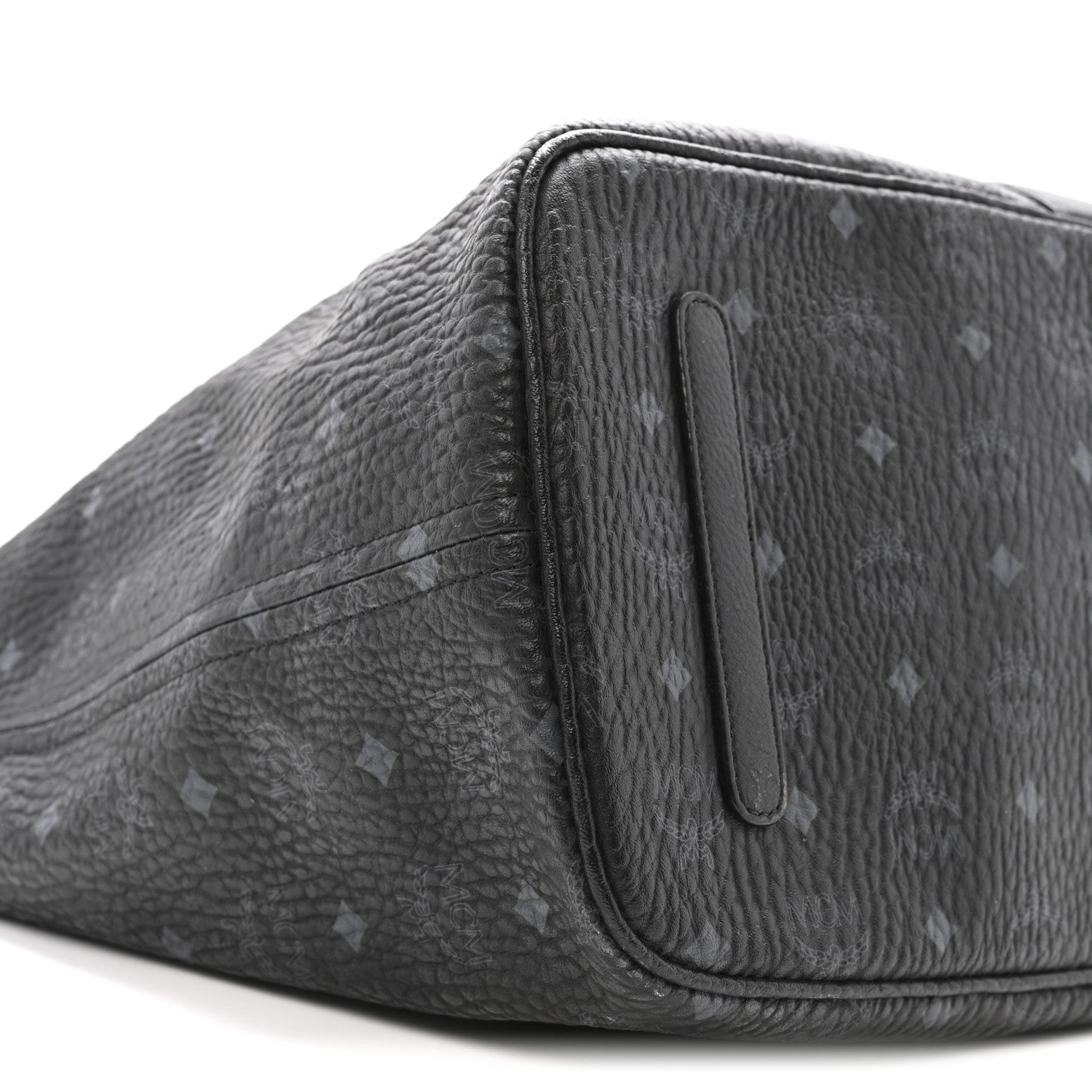 MCM Visetos Large Liz Reversible Shopper Tote Black 10 of 17