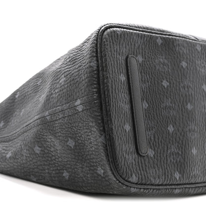 MCM Visetos Large Liz Reversible Shopper Tote Black 10 of 17