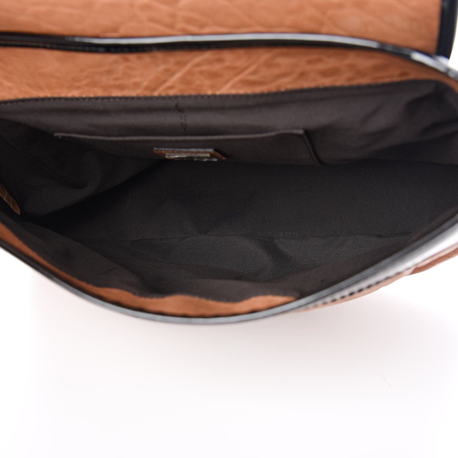 Fendi Nappa Patent B Bag Osso Black 5 of 12