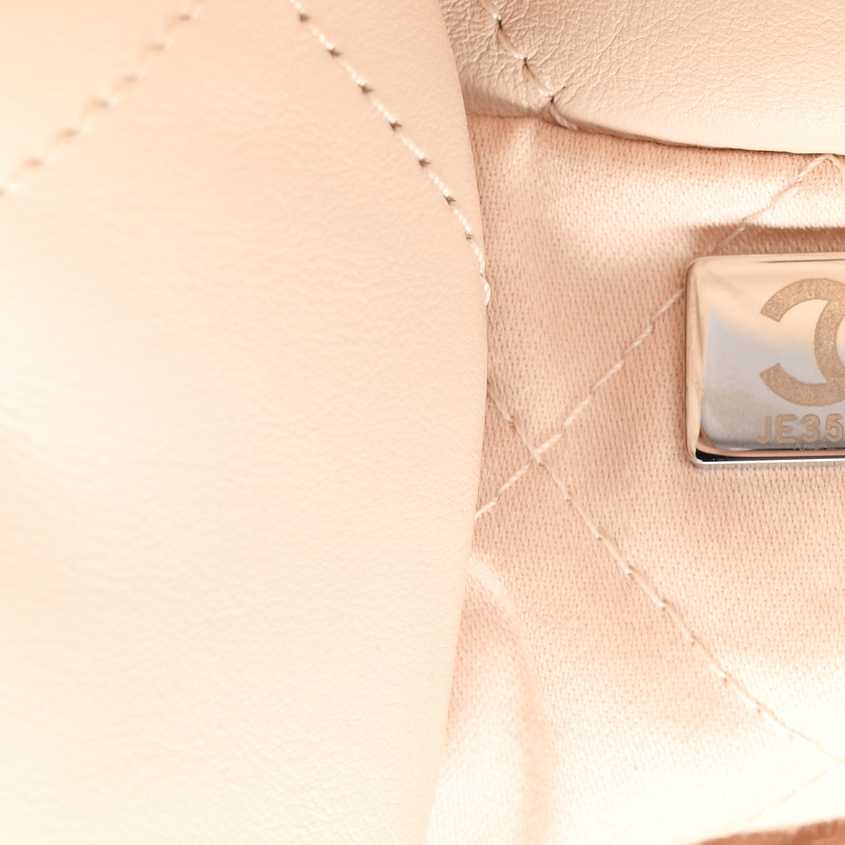 Chanel Shiny Calfskin Quilted Small Chanel 22 Ecru 8 of 11