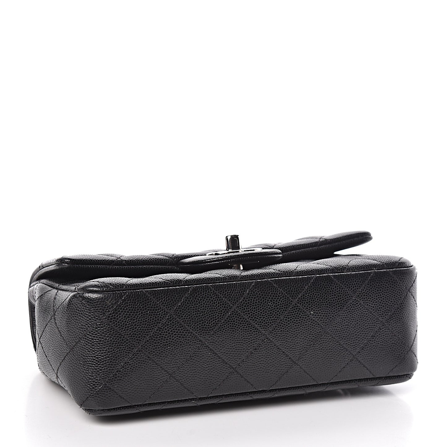 Caviar Quilted Mini Rectangular Flap Black