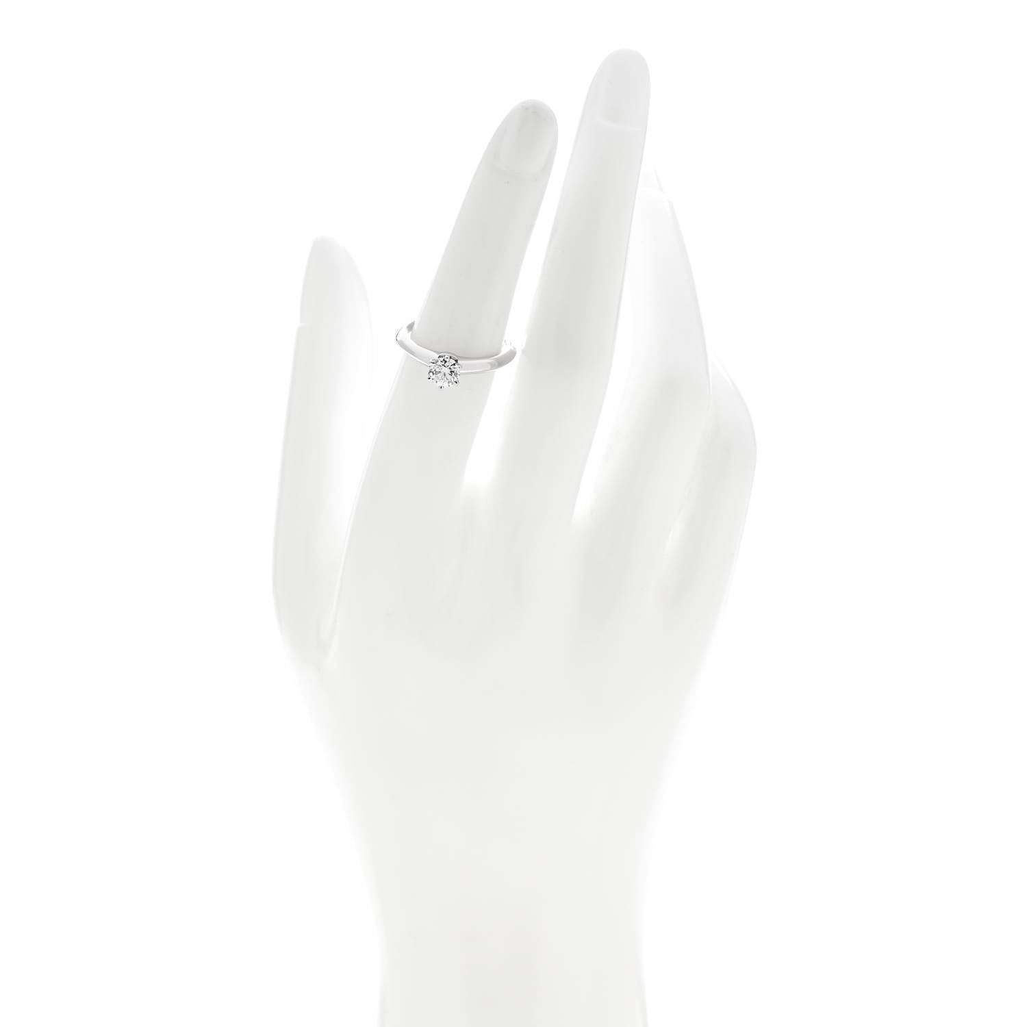 Tiffany Platinum Diamond .52ct Solitaire Engagement Ring 52 6 2 of 6