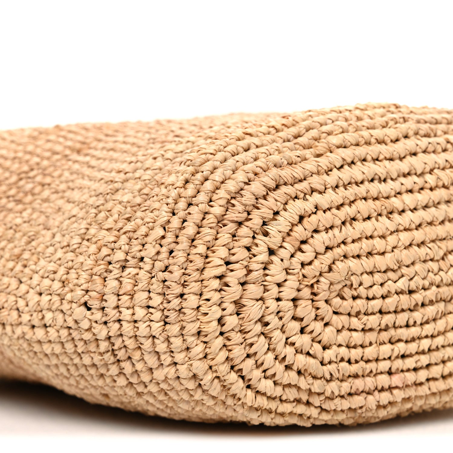 Loewe Calfskin Raffia Anagram Paulas Ibiza Pochette Bag Natural Tan 9 of 10