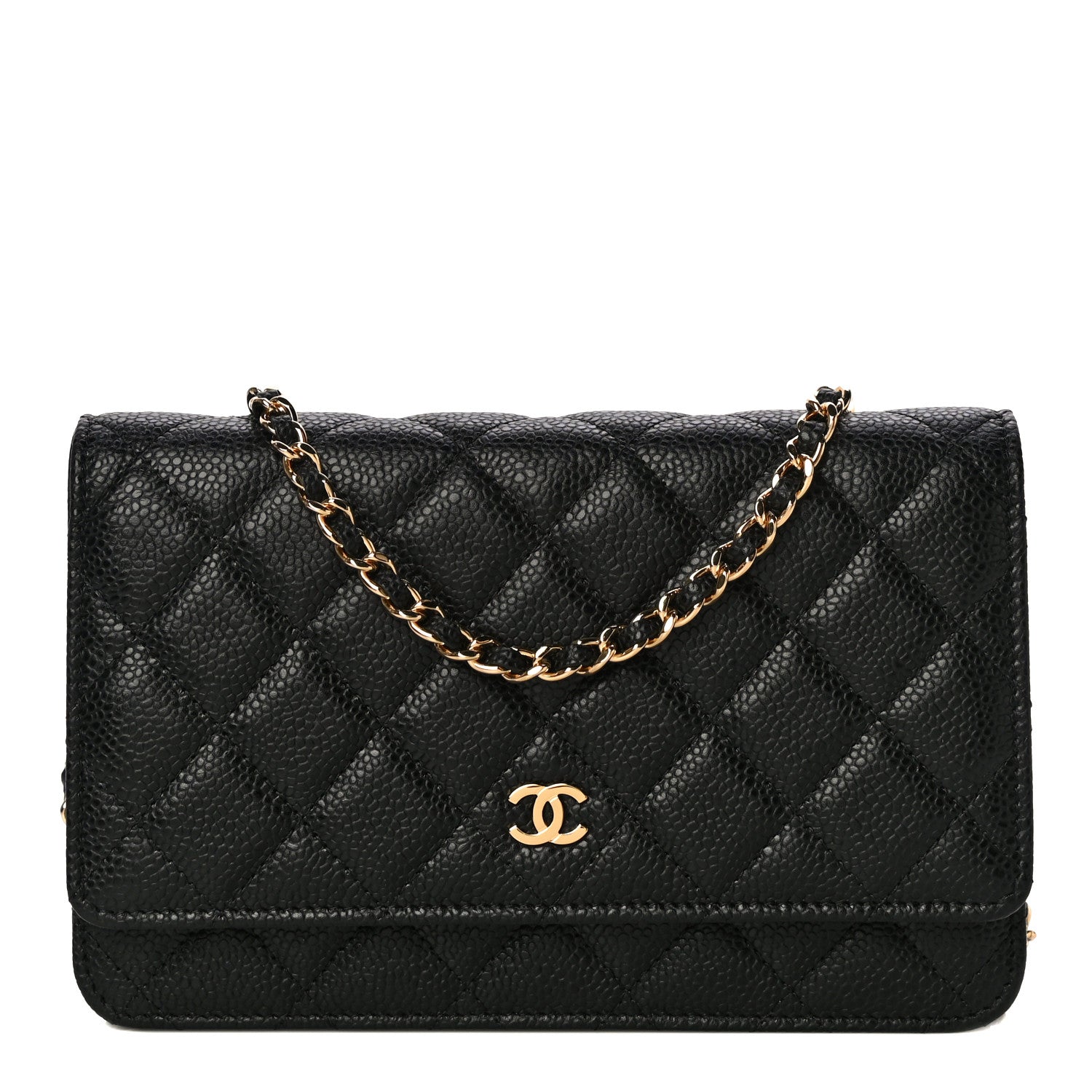 Chanel Caviar Quilted Wallet On Chain WOC Black 1 of 14
