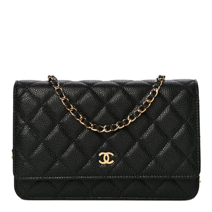 Chanel Caviar Quilted Wallet On Chain WOC Black 1 of 14