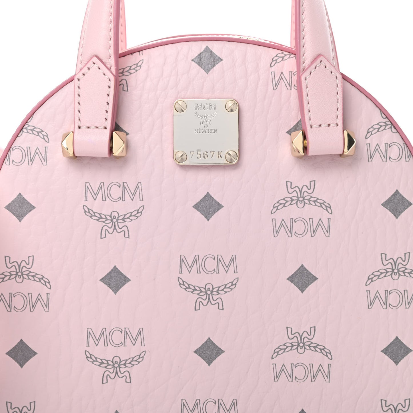 Visetos Round Tote Powder Pink
