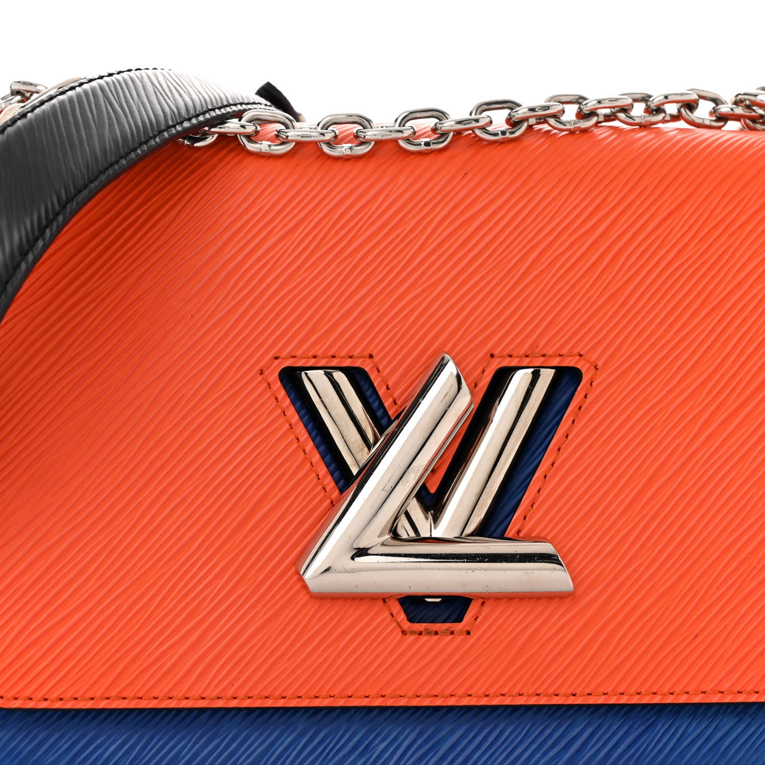 Louis Vuitton Epi Twist Shoulder Bag MM Marine Orange 8 of 15