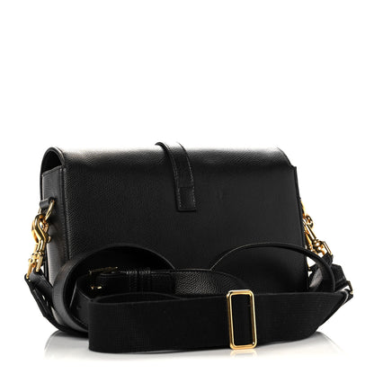 Saint Laurent Textured Calfskin Medium Classic Monogram Universite Bag Black 3 of 12