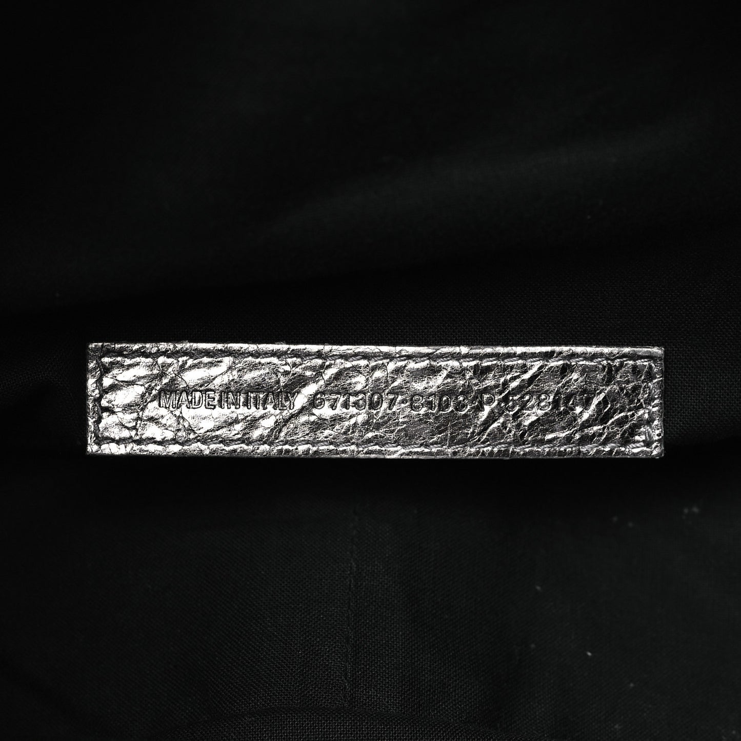 Metallic Agneau Arena Small Le Cagole Shoulder Bag Silver