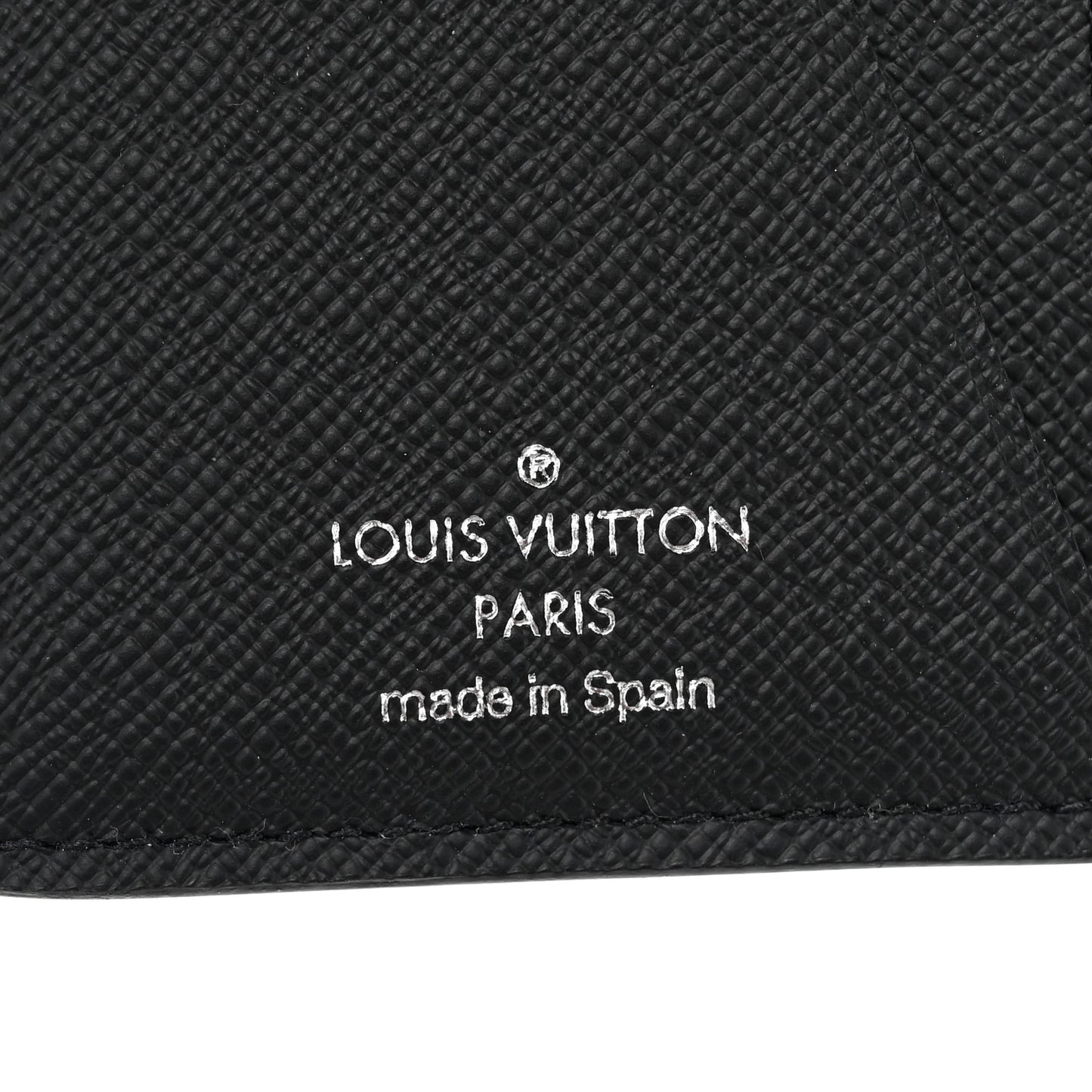 Monogram Iridescent Pocket Organizer NM Black