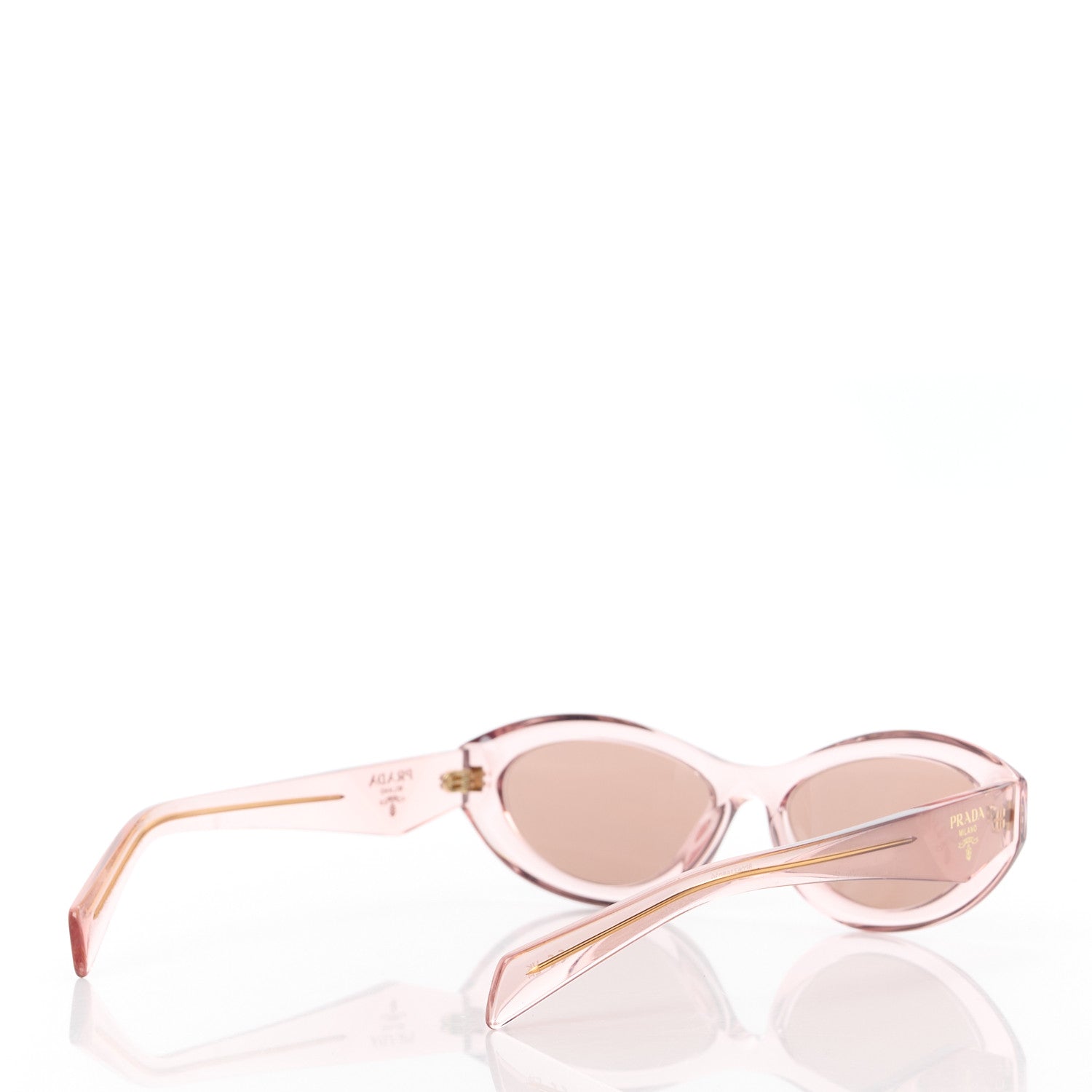 Prada Acetate Cat Eye SPR26Z Sunglasses Transparent Pink 4 of 8