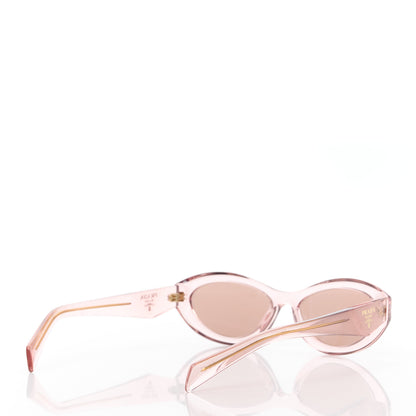 Prada Acetate Cat Eye SPR26Z Sunglasses Transparent Pink 4 of 8