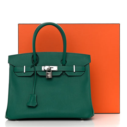Hermes Epsom Birkin 30 Malachite 13 of 13