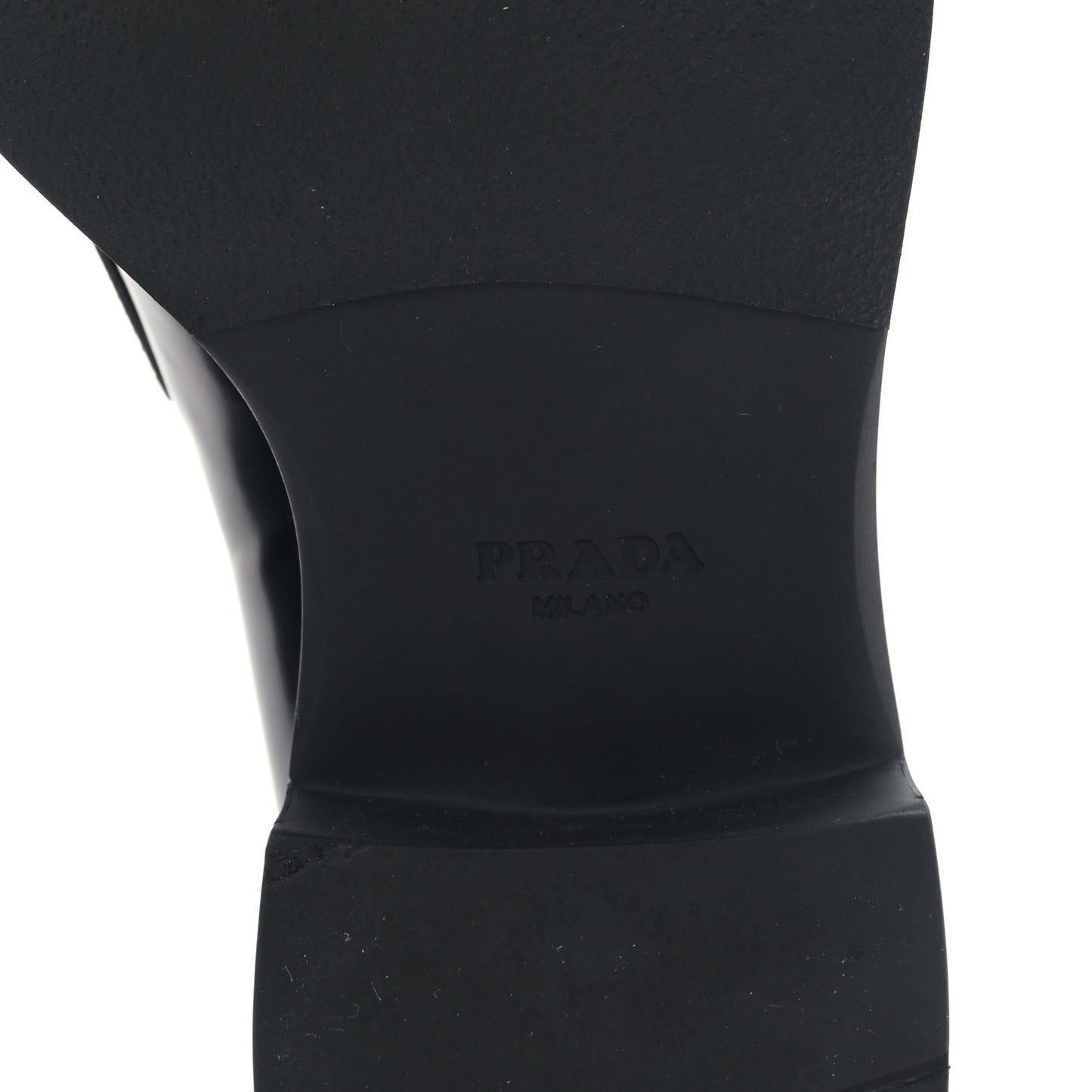 Spazzolato Metal Triangle Logo 50mm Loafers 38 Black
