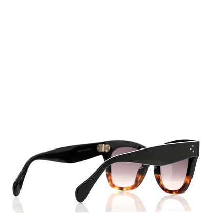 Celine Acetate Polarized Cat Eye Sunglasses CL4004IN Havana Black 4 of 6