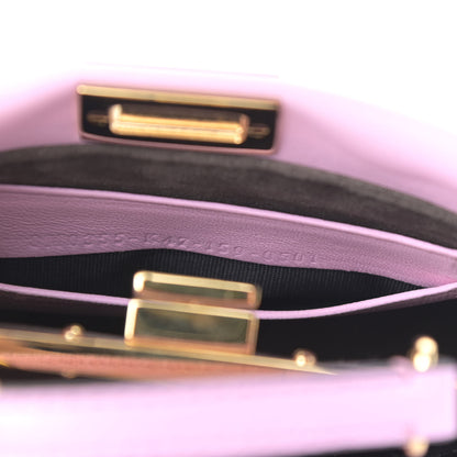 Fendi Shiny Nappa Micro Peekaboo Iconic Satchel Lavanda 7 of 9