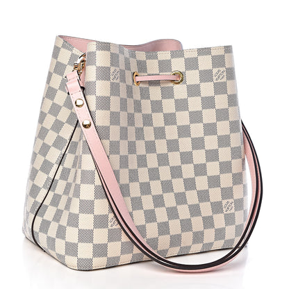 Louis Vuitton Damier Azur Neonoe MM Eau De Rose 3 of 11