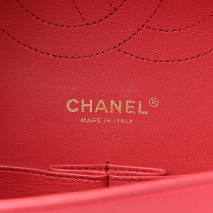 Chanel Caviar Quilted Jumbo Double Flap Dark Pink 5 of 11