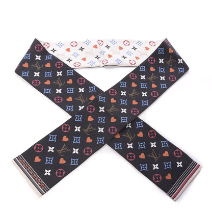 Louis Vuitton Silk Game On Bandeau Black White 1 of 3