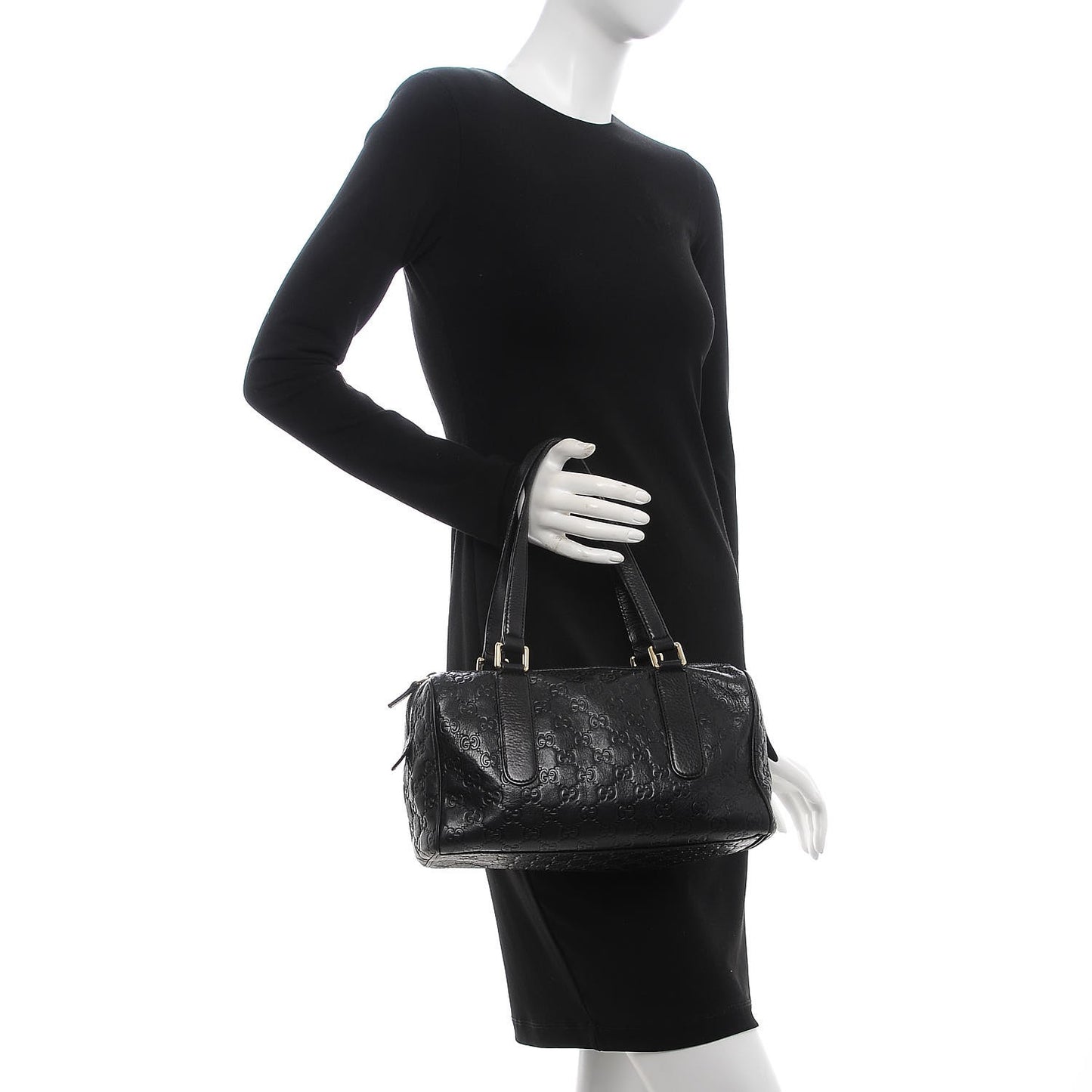 Guccissima Small Boston Black