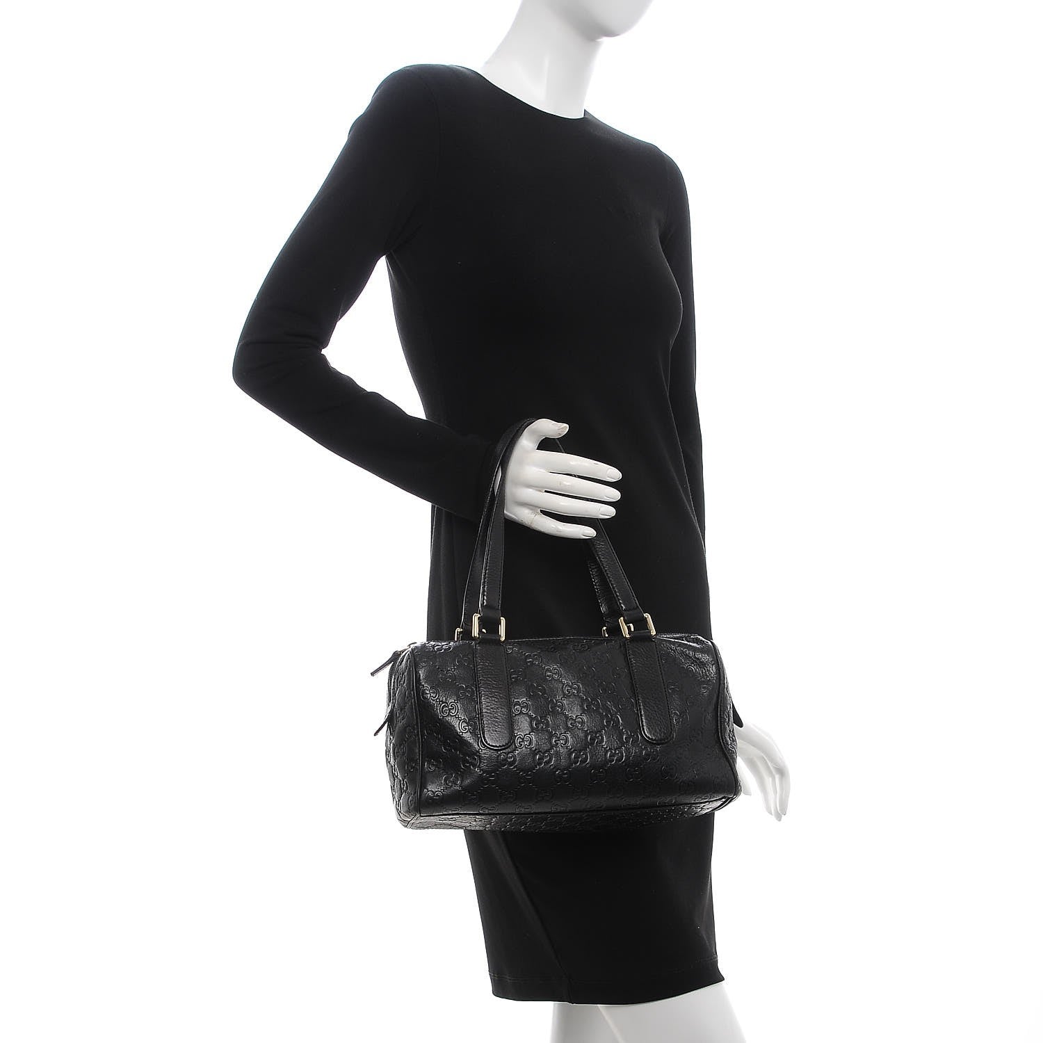 Gucci Guccissima Small Boston Black 2 of 7