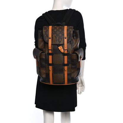 Louis Vuitton X NIGO Giant Damier Ebene Monogram Christopher PM Backpack 2 of 10