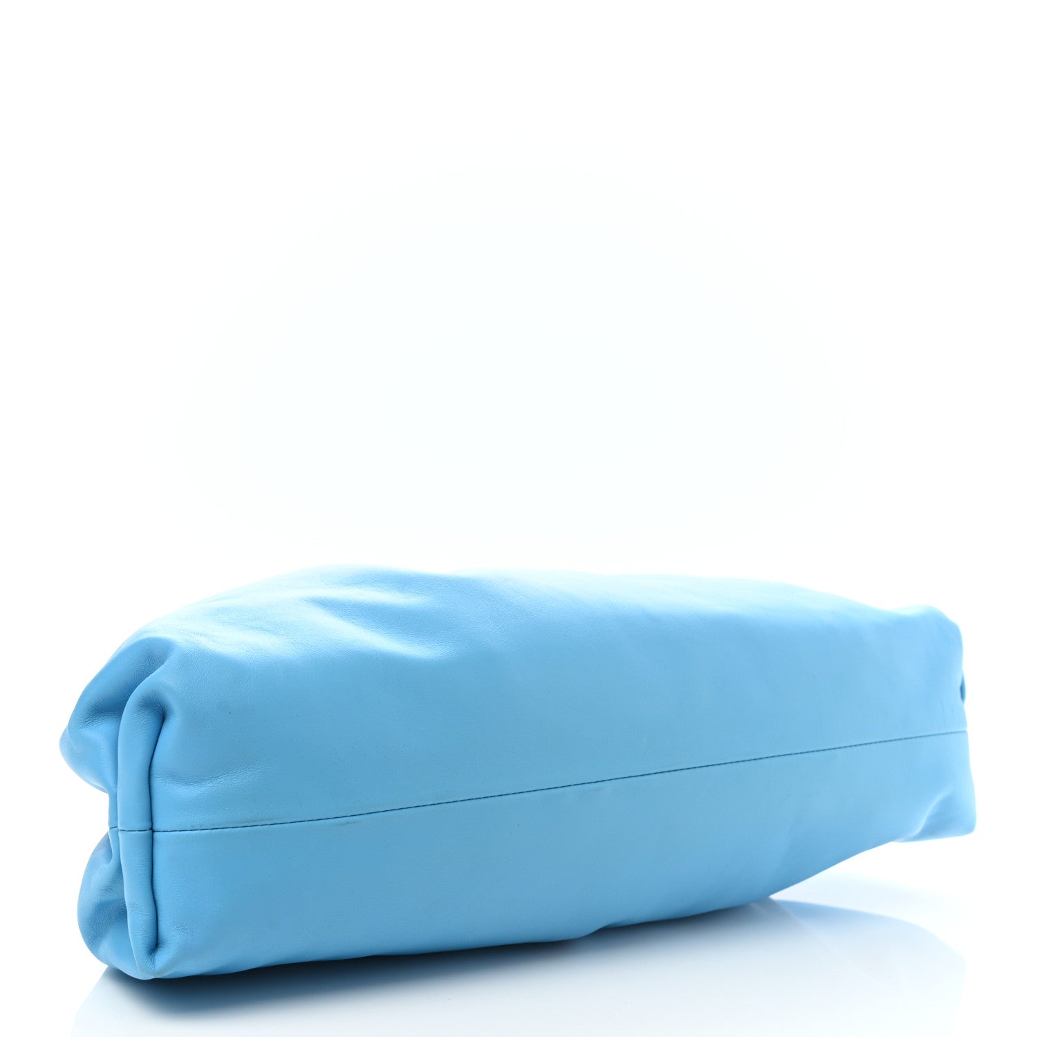 Bottega Veneta Smooth Butter Calf The Pouch Oversized Clutch Sky Blue 4 of 9