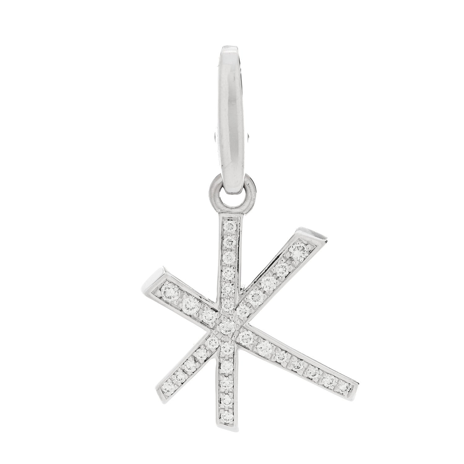 Cartier 18K White Gold Diamond Fireworks Pendant 1 of 4