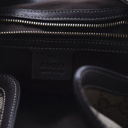 Gucci Monogram Medium Indy Top Handle Hobo Dark Brown 7 of 7