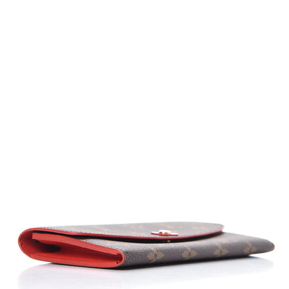 Louis Vuitton Monogram Bloom Flower Emilie Wallet Coquelicot 4 of 7