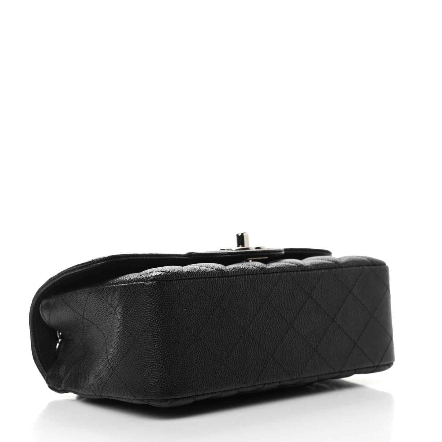 Caviar Quilted Mini Rectangular Flap Black