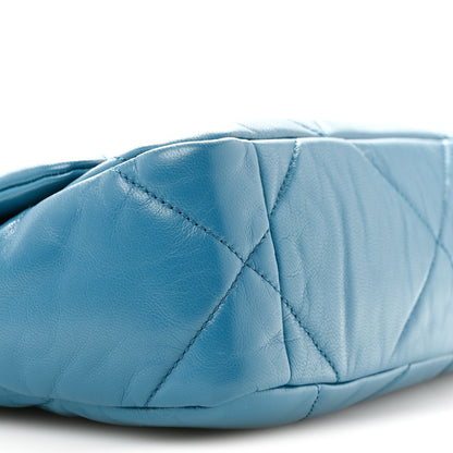 Chanel Goatskin Quilted Medium Chanel 19 Flap Turquoise 9 of 12