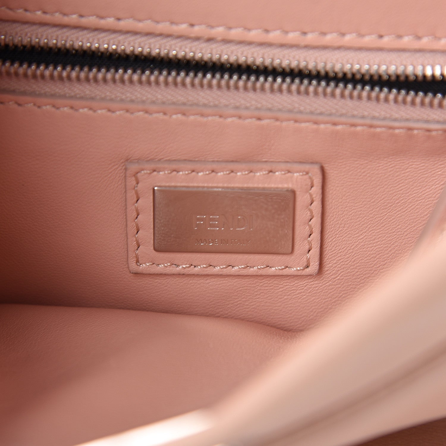 Fendi Nappa Rosebud Mini Peekaboo Iconic Satchel Baby Pink 8 of 20
