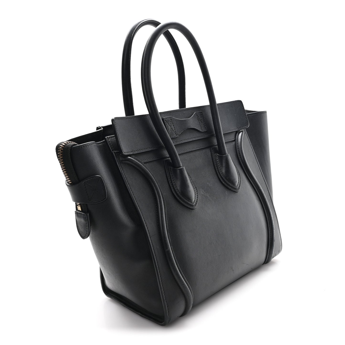Smooth Calfskin Micro Luggage Black
