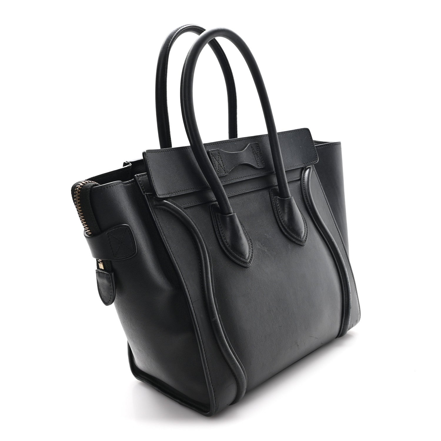 Celine Smooth Calfskin Micro Luggage Black 3 of 11